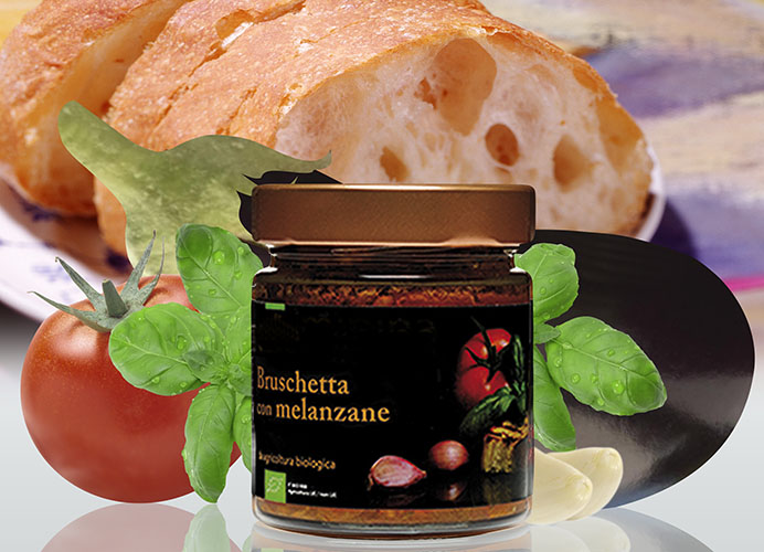 Bio Condimenti per Bruschetta con Melanzane