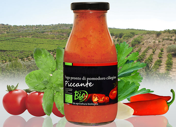 Sugo Biologico Pomodoro Ciliegino Piccante